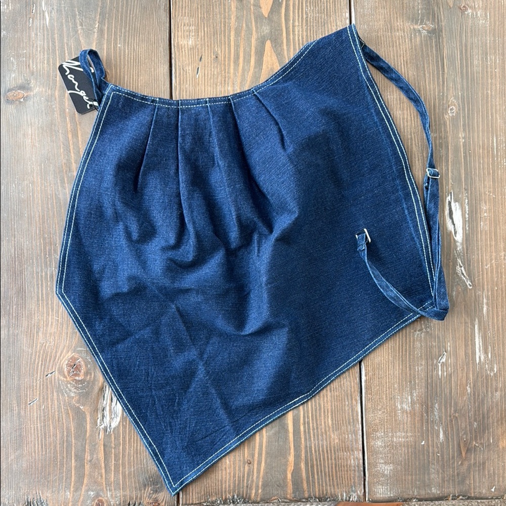 Denim Blue Strap Top
